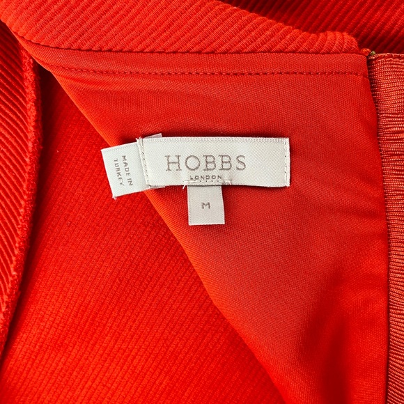 HOBBS LONDON Siren Orange Cordelia Top w/ Reverse Point Zip Collar, size M - Picture 2 of 12